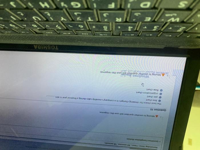 Moving to another question will save the response