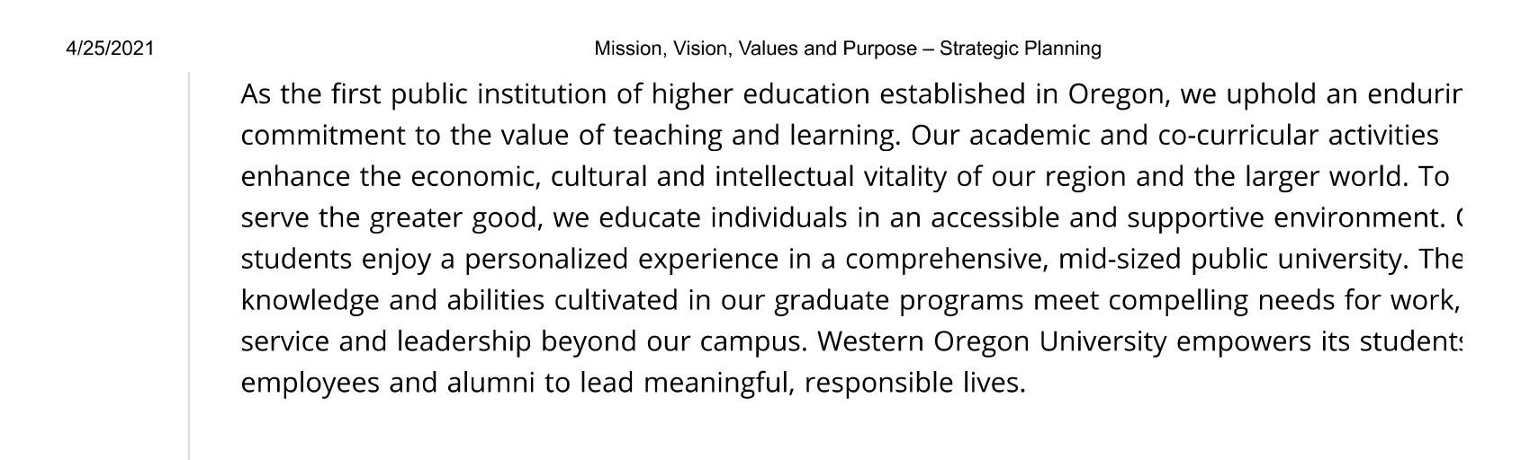 You are the new chief architect for WOU. You will