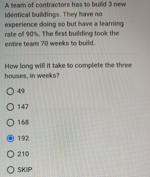 A team of contractors has to build 3 new