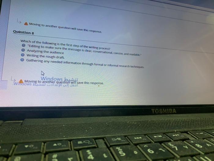 A Moving to another question will save this