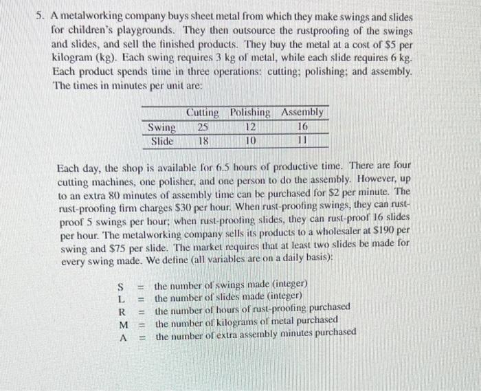 Answer question 5 and follow the instructions