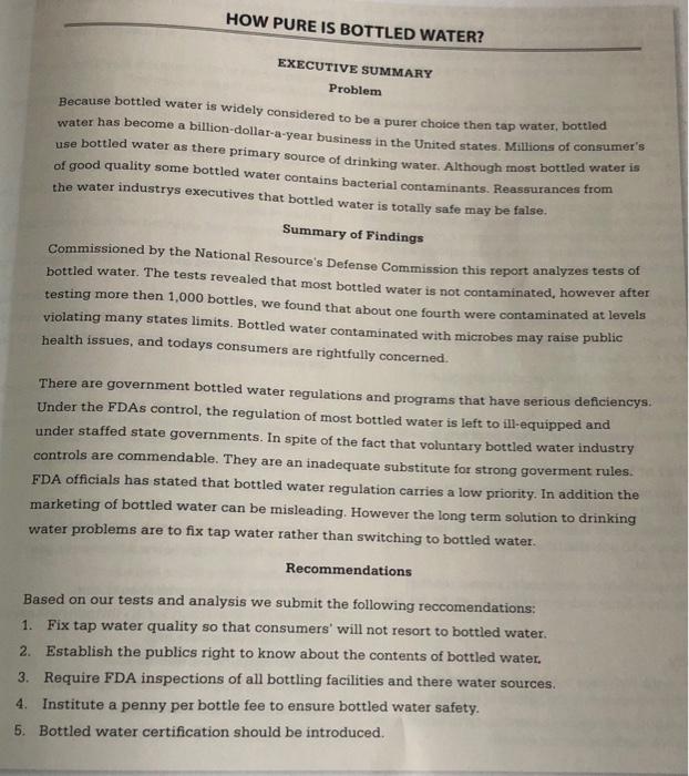 proofread, revise, and edit the Executive