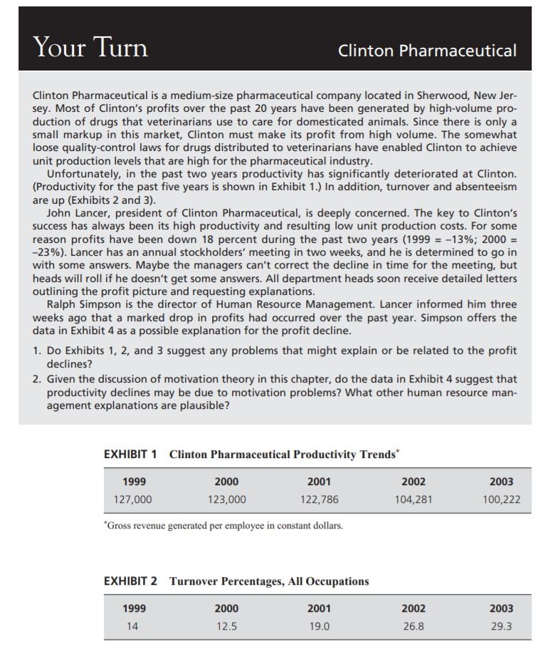 **Please explain in detail. Your Turn Clinton