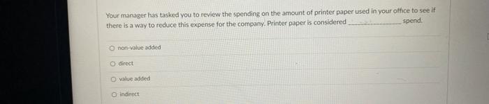 Your manager has tasked you to review the