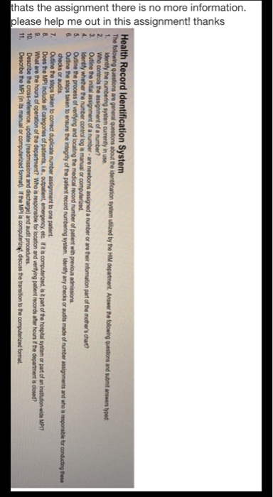 i want 6,7,8,9,10,11 thats the assignment there