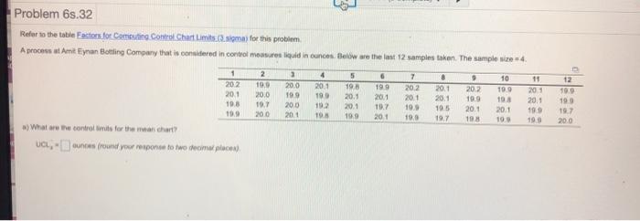 HW Score Problem 68.32 table Computing Control