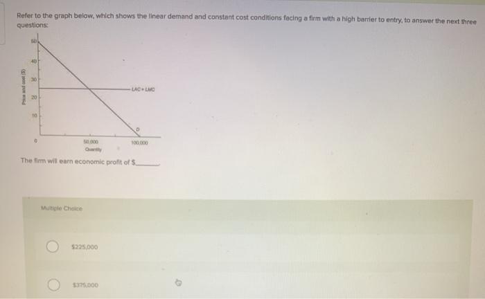 Refer to the graph below, which shows the linear
