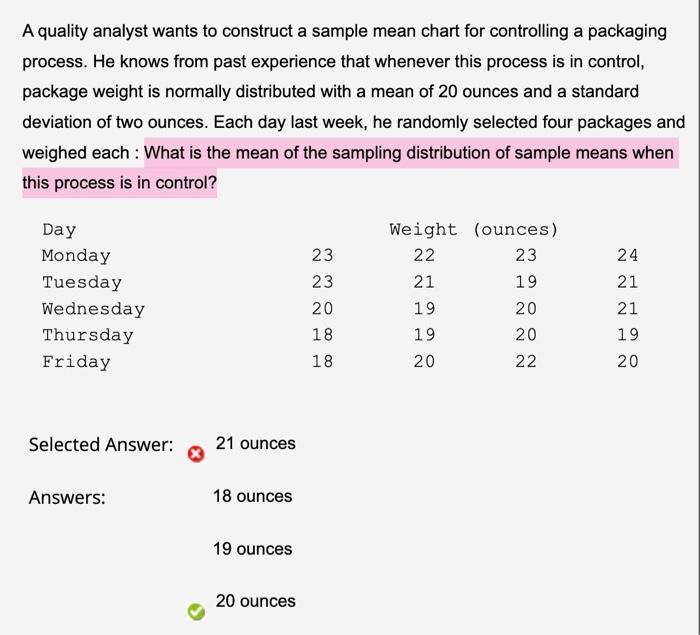 Please STEP BY STEP (**NO EXCEL**) A quality