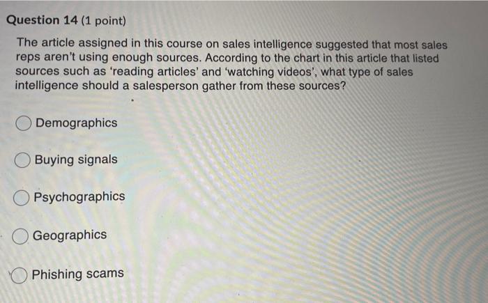 Question 8 (1 point) What is the term for a type