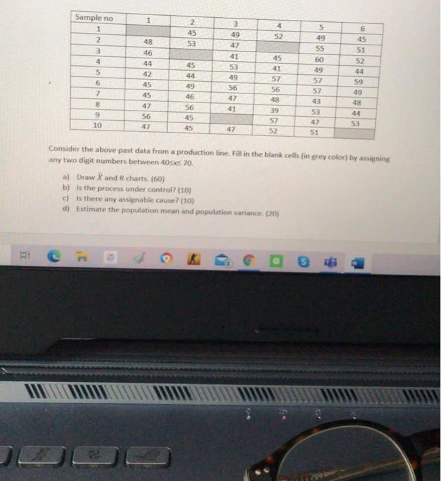 1 Sample no 1 2 3 2 45 53 4 52 48 46 44 4 3 49 47