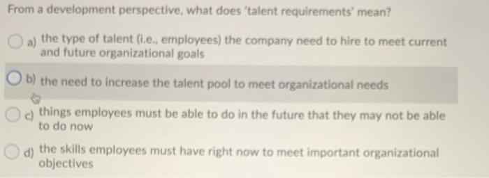 Answer Only From a development perspective, what