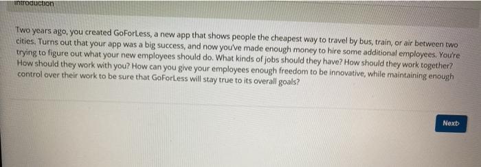 Introduction Two years ago, you created