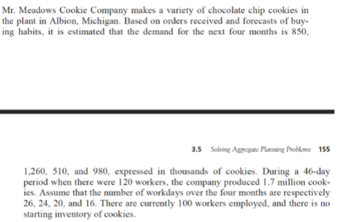 Solve for C and D. (Excel) Mr. Meadows Cookie