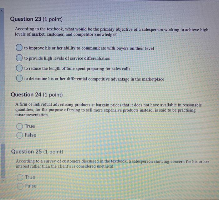 Question 20 (1 point) In business buying, the