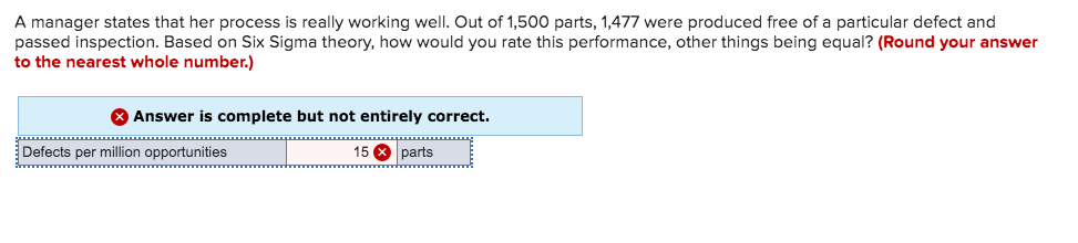 A manager states that her process is really
