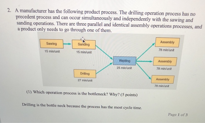 i just need 5 and 6 solved 2. A manufacturer has