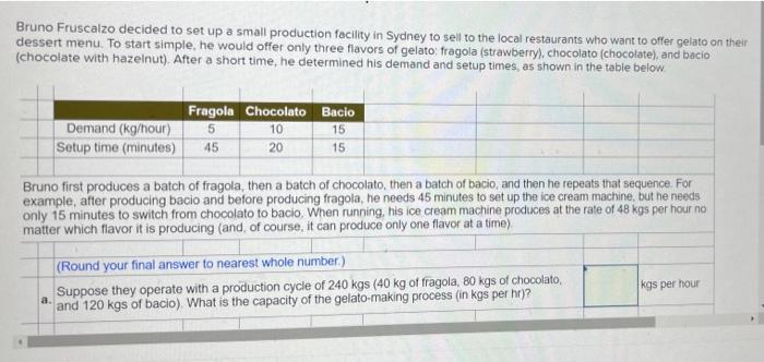 Bruno Fruscalzo decided to set up a small