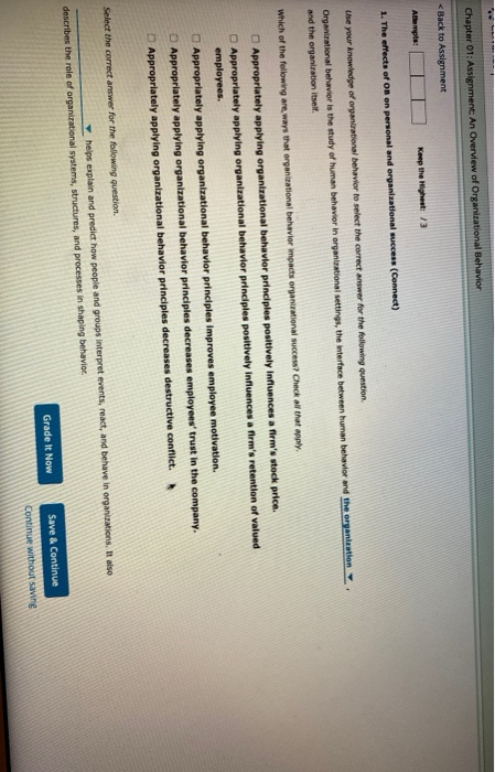 Chapter 01: Assignment: An Overview of