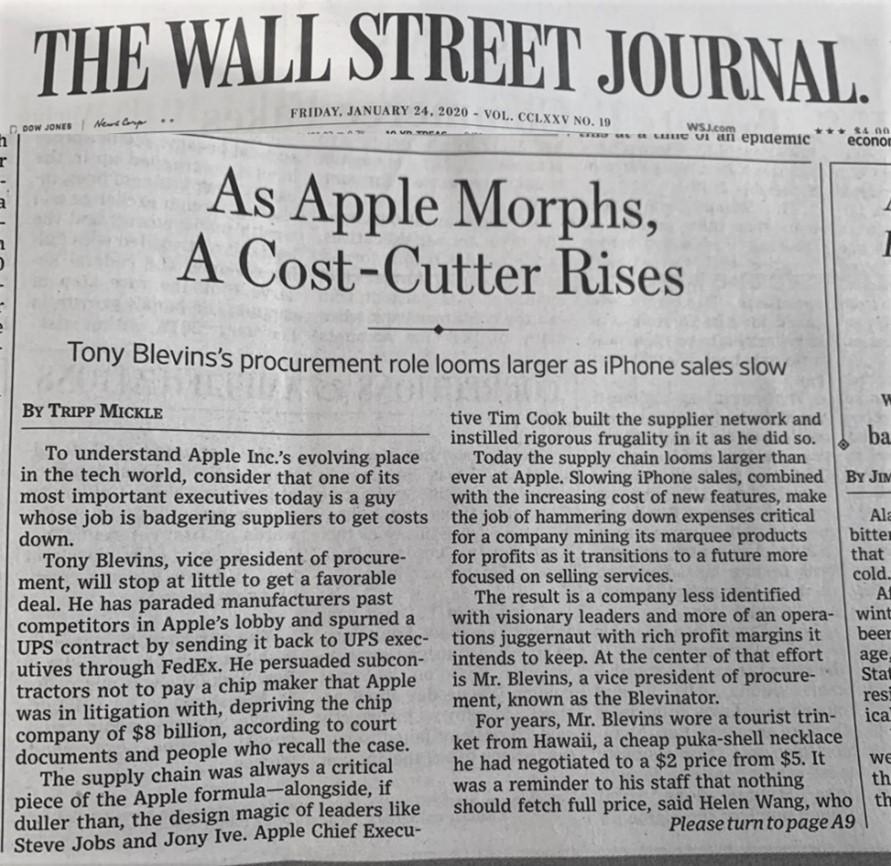 Apple, a leader in premium products at premium