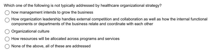 Which one of the following is not typically