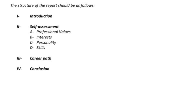 it's a personality, self assembt test, so