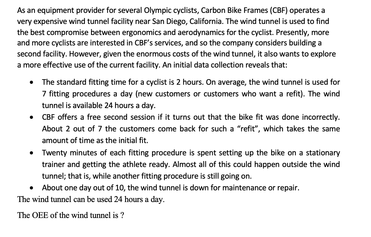 Question 1: Lean Operations (two measures) As an