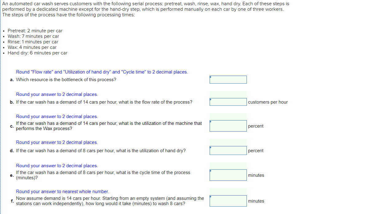 An automated car wash serves customers with the