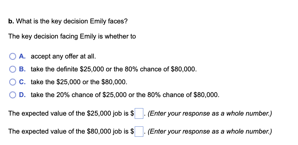 Emily Watkins, a recent college graduate, faces