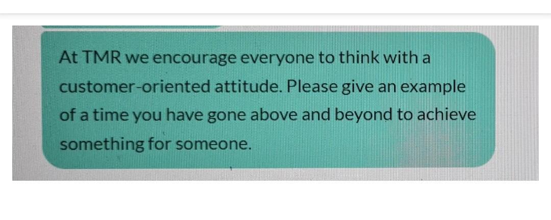 At TMR we encourage everyone to think with a