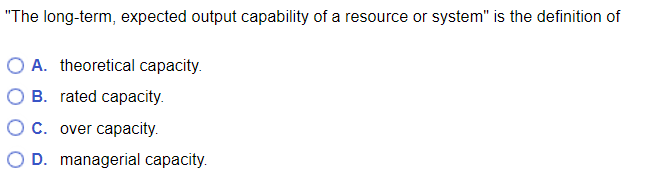 "The long-term, expected output capability of a