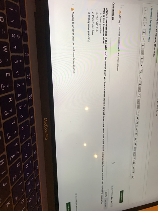 A Moving to another question will save this