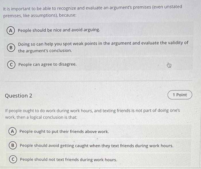 It is important to be able to recognize and