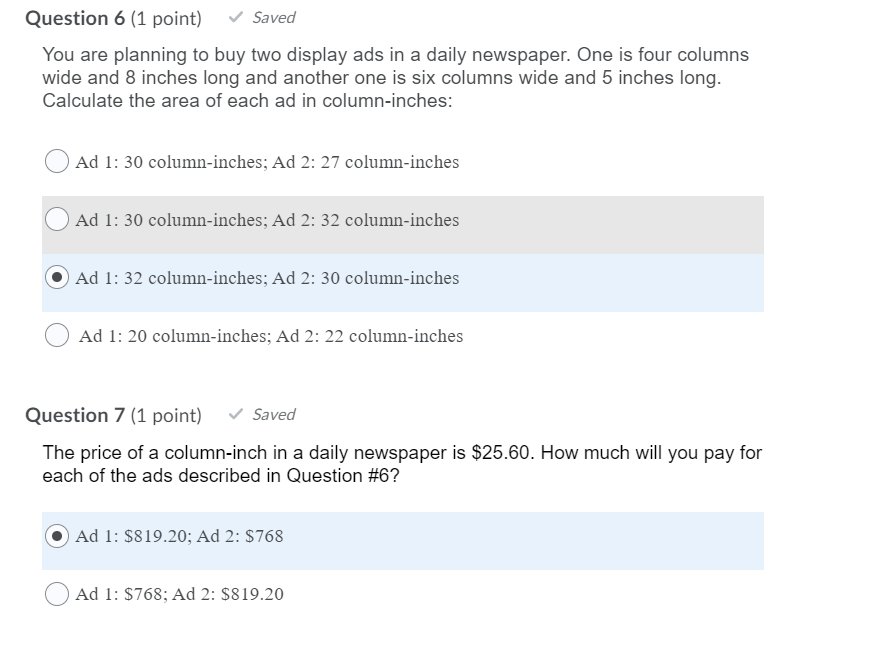Please help me with No.8 question Question 6 (1