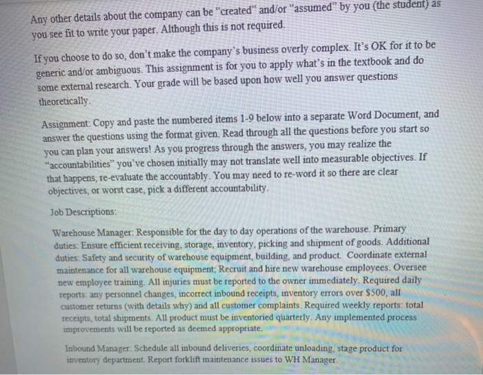 CM-2001 Performance Managemen Case Study #1: