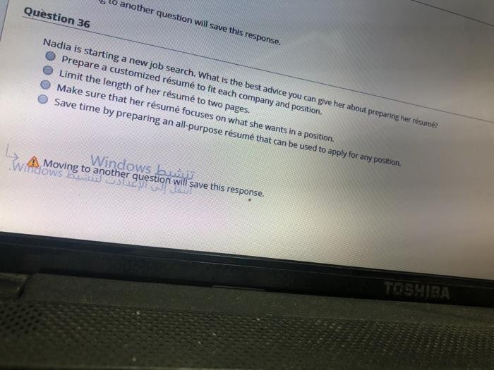 another question will save this response.