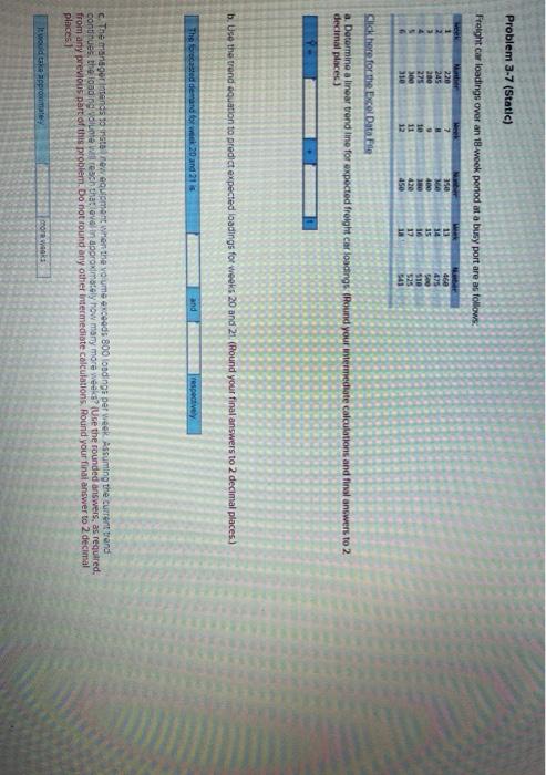 Problem 3-7 (Static) Freight car loadings over an