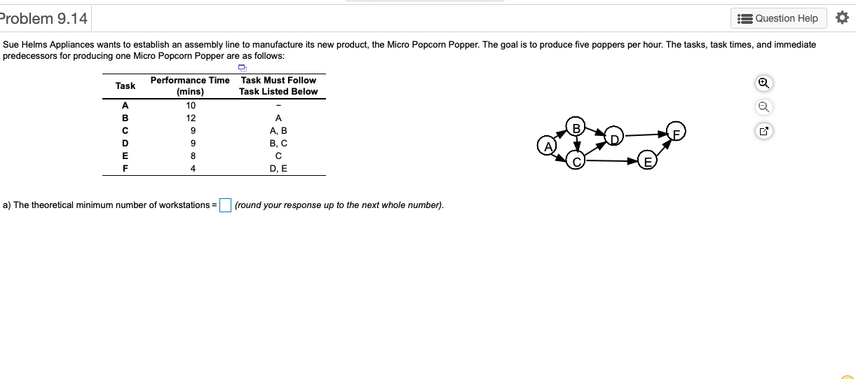 a) What is the theoretical minimum for the