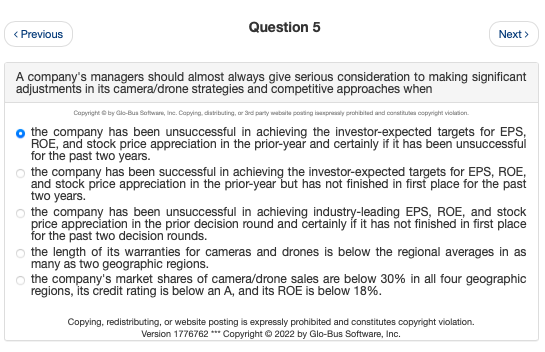 A company's managers should almost always give