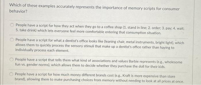 Which of these examples accurately represents the