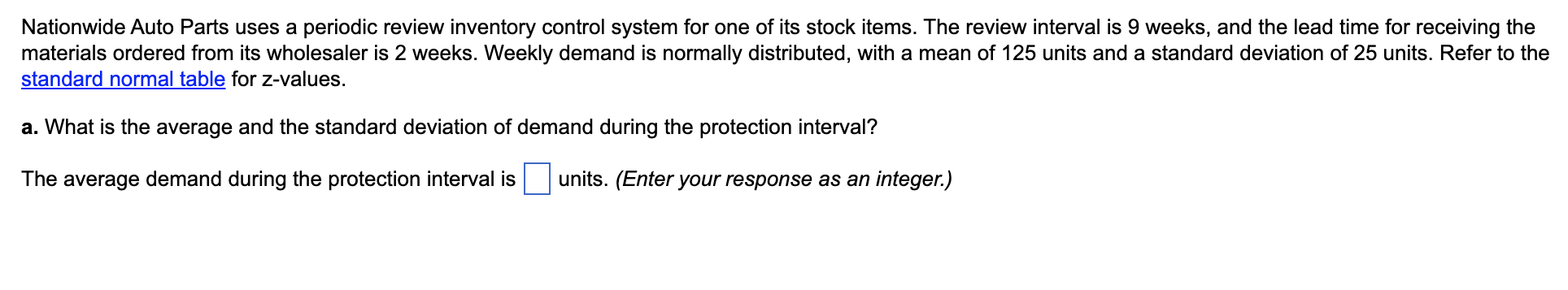 Nationwide Auto Parts uses a periodic review