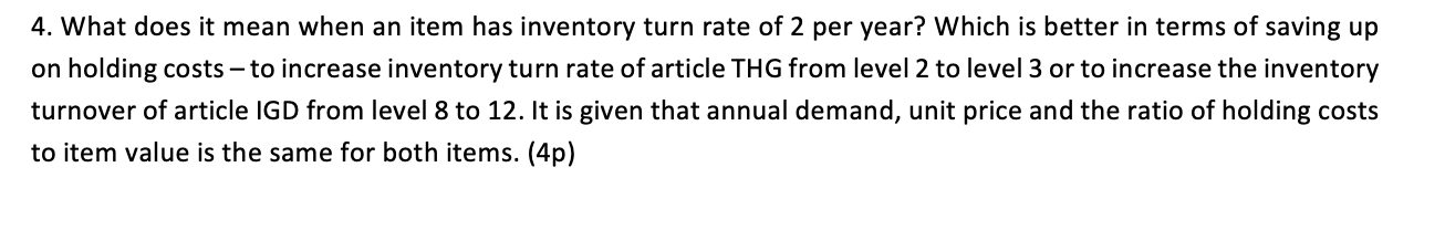 4. What does it mean when an item has inventory