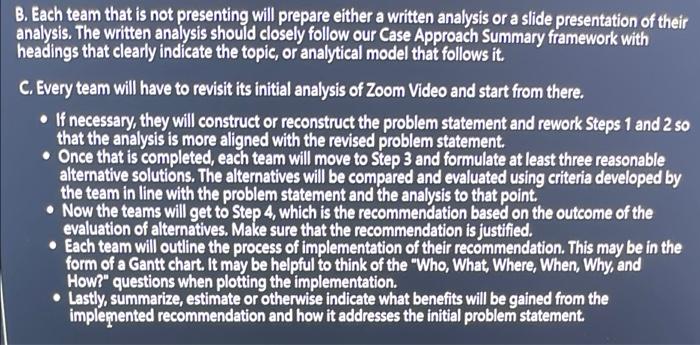 zoom analysis in business case study by using the