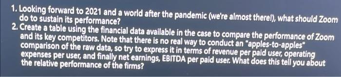 zoom analysis in business case study by using the