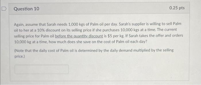 please help (Q1 - Q6) Spring Water The demand for
