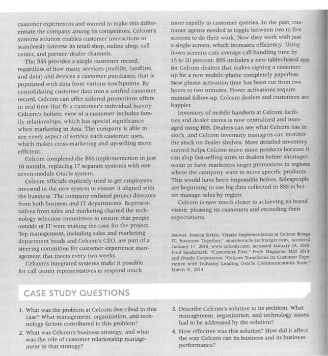 Customer Relationship Management Helps Celcom