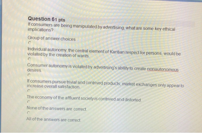 5 Select the statement that correctly describes