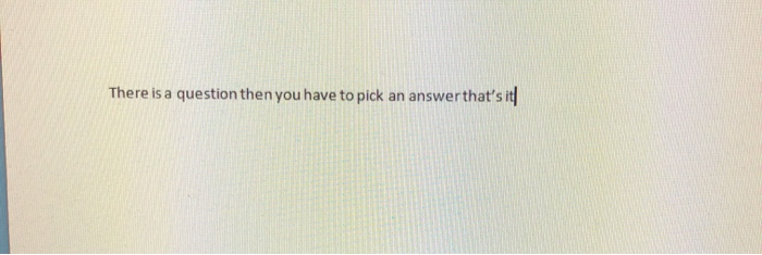 5 Select the statement that correctly describes