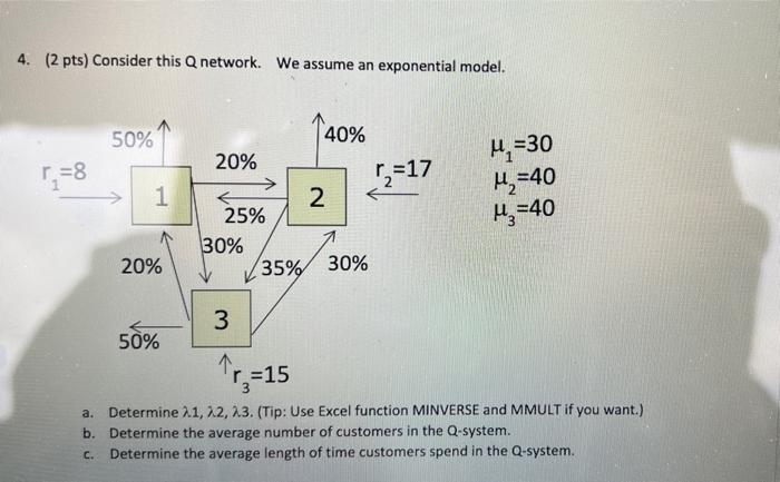 please solve a, b, and c 4. (2 pts) Consider this