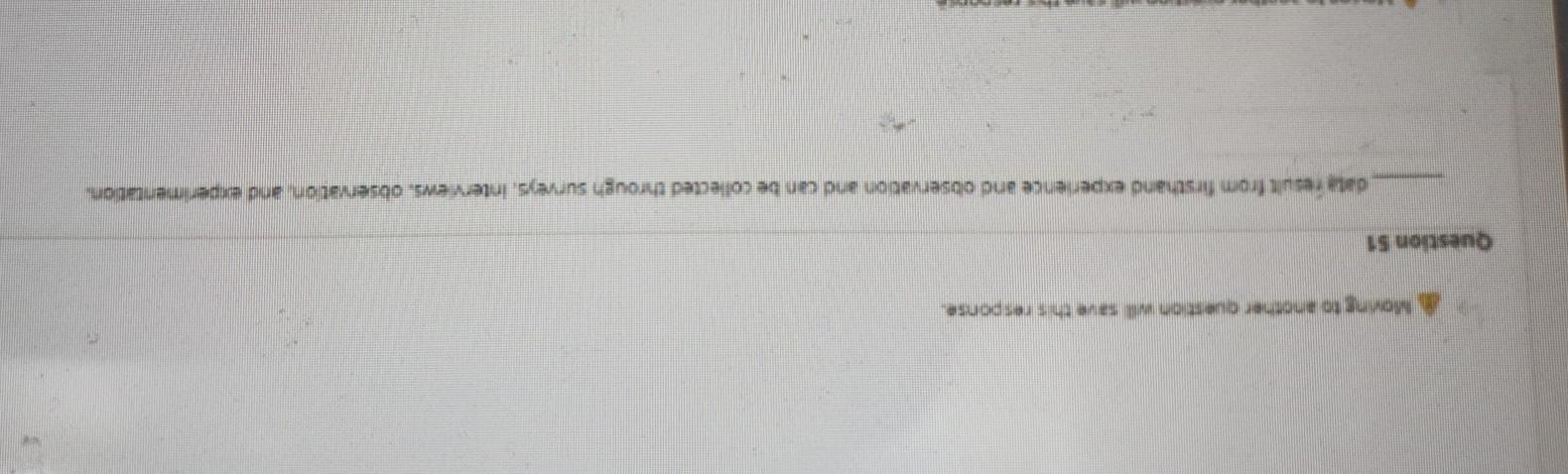 Moto another question will save the response