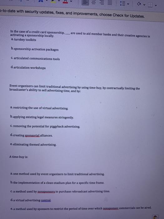 will reward thumbs up -to-date with security